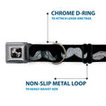 Load image into Gallery viewer, Dog Bone Seatbelt Buckle Collar - Mustache Sketch Black/White
