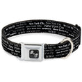 Load image into Gallery viewer, Dog Bone Seatbelt Buckle Collar - New York City Black/White
