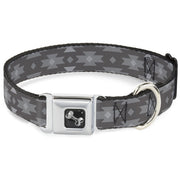 Dog Bone Seatbelt Buckle Collar - Navajo Grays
