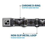 Dog Bone Seatbelt Buckle Collar - Navajo2 Grays