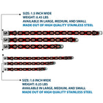 Dog Bone Seatbelt Buckle Collar - Navajo Red/Black/Gray/Red