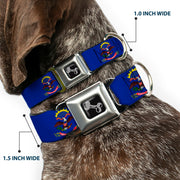 Dog Bone Seatbelt Buckle Collar - North Dakota Flags