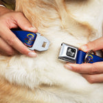 Dog Bone Seatbelt Buckle Collar - North Dakota Flags