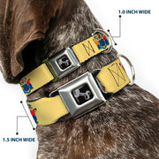 Dog Bone Seatbelt Buckle Collar - New Jersey Flag