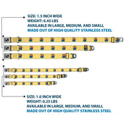 Dog Bone Seatbelt Buckle Collar - New Jersey Flag