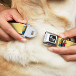 Dog Bone Seatbelt Buckle Collar - New Jersey Flag