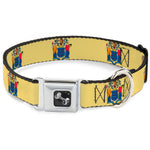 Dog Bone Seatbelt Buckle Collar - New Jersey Flag