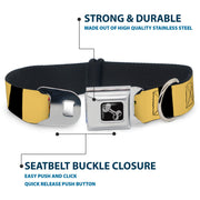 Dog Bone Seatbelt Buckle Collar - New Jersey Flags/Black