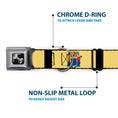 Load image into Gallery viewer, Dog Bone Seatbelt Buckle Collar - New Jersey Flags/Black
