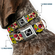 Dog Bone Seatbelt Buckle Collar - Only God Can Judge Me Yellow