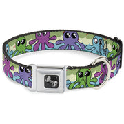 Dog Bone Seatbelt Buckle Collar - Octopus Cartoon