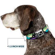 Dog Bone Seatbelt Buckle Collar - Octopus Superhero Cartoon