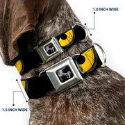 Dog Bone Seatbelt Buckle Collar - Owl Eyes 1