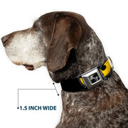 Dog Bone Seatbelt Buckle Collar - Owl Eyes 1