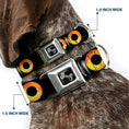 Load image into Gallery viewer, Dog Bone Seatbelt Buckle Collar - Owl Eyes 2

