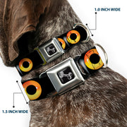 Dog Bone Seatbelt Buckle Collar - Owl Eyes 2