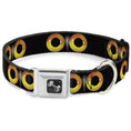 Load image into Gallery viewer, Dog Bone Seatbelt Buckle Collar - Owl Eyes 2
