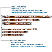 Buckle-Down Seatbelt Buckle Dog Collar - ONE OF US IS A DIRTY DOG/Fur Brown/White