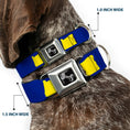 Load image into Gallery viewer, Dog Bone Seatbelt Buckle Collar - Oregon State Silhouette Blue/Yellow
