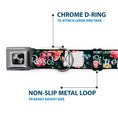 Load image into Gallery viewer, Dog Bone Seatbelt Buckle Collar - Oregon Silhouette/PORTLAND OREGON-CITY OF ROSES Roses/White
