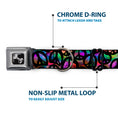 Load image into Gallery viewer, Dog Bone Seatbelt Buckle Collar - Peace Psychedelic

