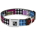 Load image into Gallery viewer, Dog Bone Seatbelt Buckle Collar - Plaid & Animal Skins
