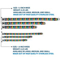 Load image into Gallery viewer, Dog Bone Seatbelt Buckle Collar - Piano Keys Rainbow
