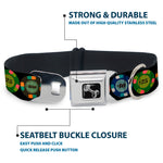 Dog Bone Seatbelt Buckle Collar - Poker Chips 1