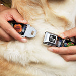 Dog Bone Seatbelt Buckle Collar - Poker Chips 1