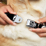 Dog Bone Seatbelt Buckle Collar - Panda Bear Repeat