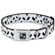 Dog Bone Seatbelt Buckle Collar - Panda Bear Stacked