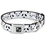 Dog Bone Seatbelt Buckle Collar - Panda Bear Spots