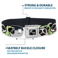 Load image into Gallery viewer, Dog Bone Seatbelt Buckle Collar - Panda Bear Cartoon Bamboo
