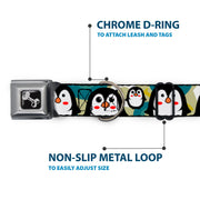 Dog Bone Seatbelt Buckle Collar - Penguin Cartoon