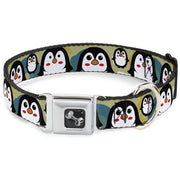 Dog Bone Seatbelt Buckle Collar - Penguin Cartoon