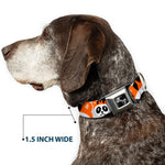 Dog Bone Seatbelt Buckle Collar - Panda w/Tiger Hat