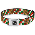 Load image into Gallery viewer, Dog Bone Seatbelt Buckle Collar - Pizza Pies
