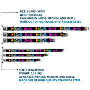 Dog Bone Seatbelt Buckle Collar - Punk You Black/Full Color