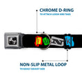 Load image into Gallery viewer, Dog Bone Seatbelt Buckle Collar - Punk You Black/Full Color
