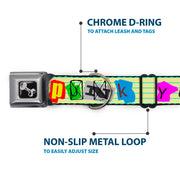 Dog Bone Seatbelt Buckle Collar - Punk You Legal Pad/Full Color