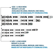 Dog Bone Seatbelt Buckle Collar - Punk You White/Black