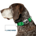 Load image into Gallery viewer, Dog Bone Seatbelt Buckle Collar - Rings Camo Neon Green/White
