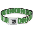 Load image into Gallery viewer, Dog Bone Seatbelt Buckle Collar - Rings Camo Neon Green/White
