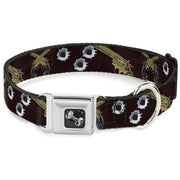 Buckle-Down Seatbelt Buckle Dog Collar - Revolvers Purple/Green