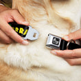Load image into Gallery viewer, Dog Bone Seatbelt Buckle Collar - RRRAWR Dinosaur Black/Green/Yellow
