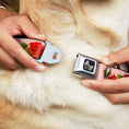 Load image into Gallery viewer, Dog Bone Seatbelt Buckle Collar - Rose Trio/Leaves Pink

