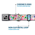 Load image into Gallery viewer, Dog Bone Seatbelt Buckle Collar - Stargazer White/Multi Color
