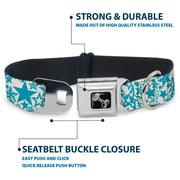 Dog Bone Seatbelt Buckle Collar - Stargazer White/Blue