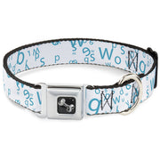 Dog Bone Seatbelt Buckle Collar - Stargazer White/Blue