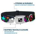 Load image into Gallery viewer, Dog Bone Seatbelt Buckle Collar - Stargazer Black/Multi Color
